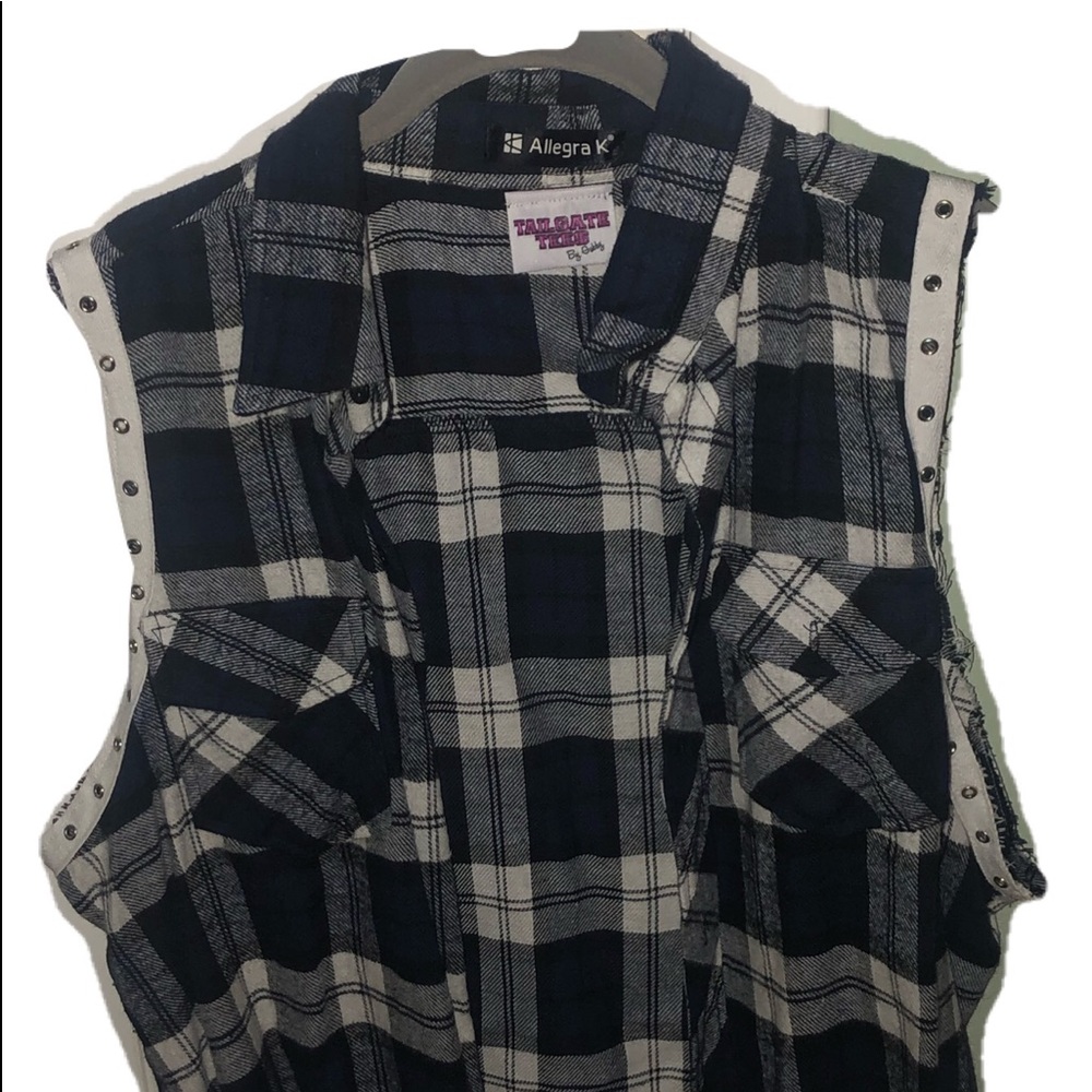 PLAID VEST